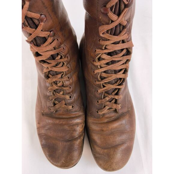 Vintage Thorogood Cavalry Riding Boots Men\'s 12 Brown 1920\'s Knee High #W5094 main image 7